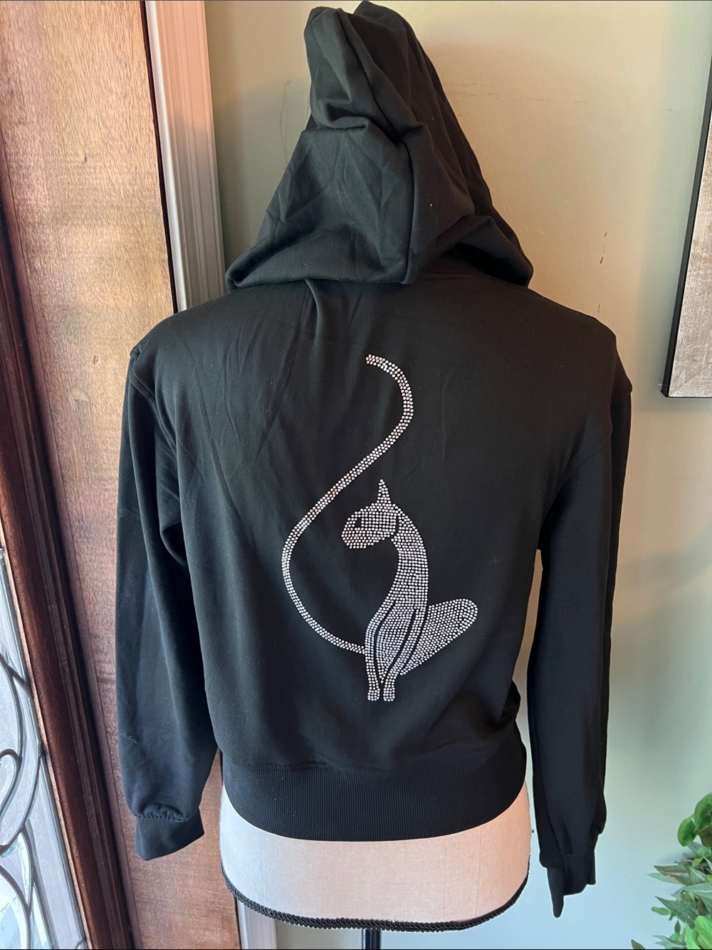Baby Phat Black Hoodie with Gold Logo Tag - Picture 6 of 10